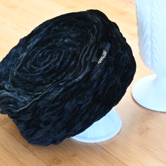 VTG 40s 50s Ladies Hats Lot of 2 Women's Fascinator Evelyn Varon MCM Mad Men - Picture 8 of 10